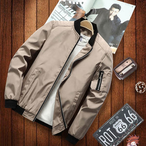 2019 new jacket loose men's bomber jacket men's casual hip hop baseball collar print fashion jacket smooth jacket streetwear