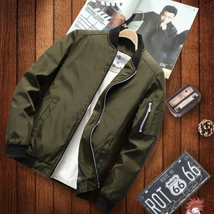 2019 new jacket loose men's bomber jacket men's casual hip hop baseball collar print fashion jacket smooth jacket streetwear