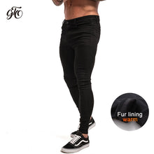 Load image into Gallery viewer, Mens Skinny Jeans 2019 Super Skinny Jeans Men Non Ripped Stretch Denim Pants Elastic Waist Big Size European W36 zm01