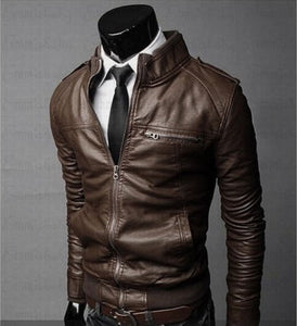 Fashion New Male Plus Thick Coats M-3XL Mens Leather Jackets Men Jacket High Quality Classic Motorcycle Bike Cowboy Jackets