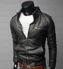 Load image into Gallery viewer, Fashion New Male Plus Thick Coats M-3XL Mens Leather Jackets Men Jacket High Quality Classic Motorcycle Bike Cowboy Jackets