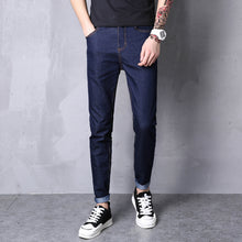 Load image into Gallery viewer, LEFT ROM 2019 Spring Summer New Fashion Men Casual Stretch Skinny Jeans Slim fit Trousers Tight Pants Solid Colors Pencil 28-38