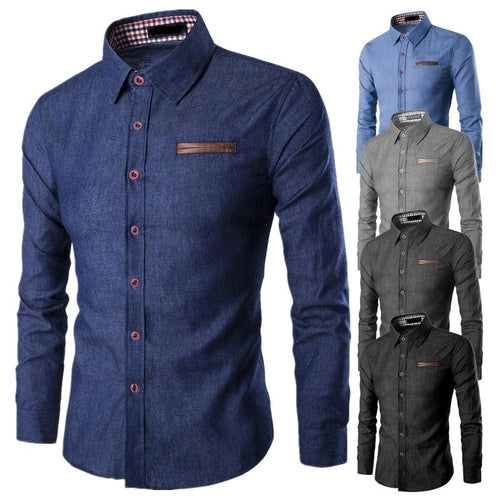 ZOGAA 2019 Hot New Brand Men's Camisa Masculina Long Sleeve Male Shirt Cotton Business Slim Fit Shirt Streetwear Casual Shirts