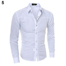 Load image into Gallery viewer, New Argyle luxury men&#39;s shirt Business Style Slim Soft Comfort Slim Fit Styles Long Sleeve Casual Dress Shirt Gift For Men