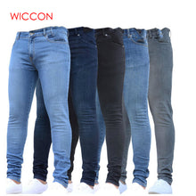 Load image into Gallery viewer, New Mens Jean Pencil Pants Fashion Men Casual Slim Fit Straight Stretch Feet Skinny Zipper Jeans For Male Hot Sell Trousers