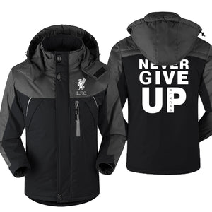 Mo Salah You'll Never Walk Alone Men's Coat Never Give Up Liverpool Man Windproof Jacket Casual Cotton Men Winter New