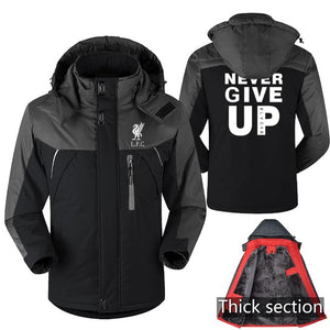 Mo Salah You'll Never Walk Alone Men's Coat Never Give Up Liverpool Man Windproof Jacket Casual Cotton Men Winter New