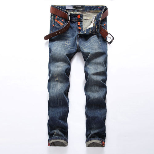 Hot Sale Fashion Men Jeans Dsel Brand Straight Fit Ripped Jeans Italian Designer 100% Cotton Distressed Denim Jeans Homme