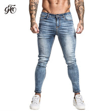 Load image into Gallery viewer, Mens Skinny Jeans 2019 Super Skinny Jeans Men Non Ripped Stretch Denim Pants Elastic Waist Big Size European W36 zm01