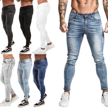 Load image into Gallery viewer, Mens Skinny Jeans 2019 Super Skinny Jeans Men Non Ripped Stretch Denim Pants Elastic Waist Big Size European W36 zm01