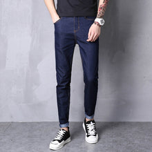 Load image into Gallery viewer, LEFT ROM 2019 Spring Summer New Fashion Men Casual Stretch Skinny Jeans Slim fit Trousers Tight Pants Solid Colors Pencil 28-38