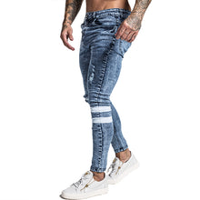 Load image into Gallery viewer, Gingtto Mens Skinny Jeans Slim Fit Ripped Jeans Big and Tall Stretch Blue Jeans for Men Distressed Elastic Waist 32 Leg 30 zm49