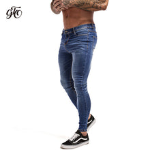 Load image into Gallery viewer, Mens Skinny Jeans 2019 Super Skinny Jeans Men Non Ripped Stretch Denim Pants Elastic Waist Big Size European W36 zm01