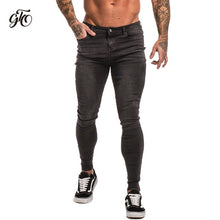 Load image into Gallery viewer, Mens Skinny Jeans 2019 Super Skinny Jeans Men Non Ripped Stretch Denim Pants Elastic Waist Big Size European W36 zm01