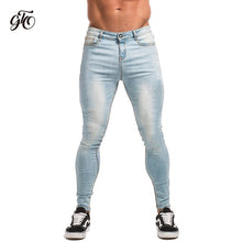 Load image into Gallery viewer, Mens Skinny Jeans 2019 Super Skinny Jeans Men Non Ripped Stretch Denim Pants Elastic Waist Big Size European W36 zm01